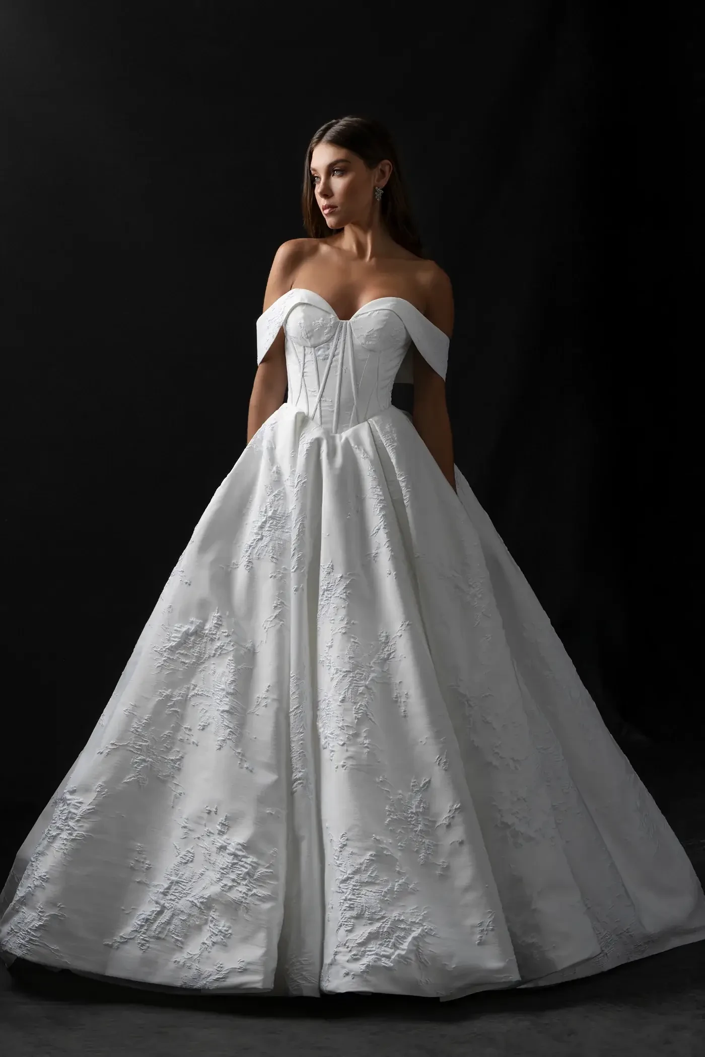 Model wearing Allure Couture wedding gown