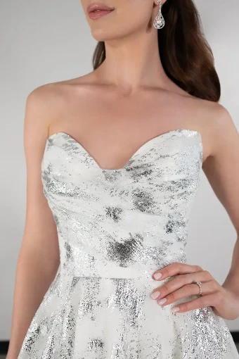 Essense of Australia Style #D3941 #9 (IV-IV) IVORY LUXE ORGANZA OVER IVORY GOWN thumbnail