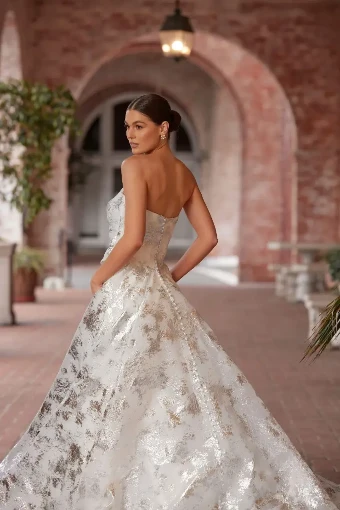 Essense of Australia Style #D3941 #12 default (IV-IV) IVORY LUXE ORGANZA OVER IVORY GOWN thumbnail