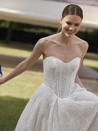 Pronovias Style #ASSOU #4 Off White/Light Beige thumbnail