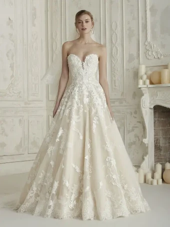 Pronovias Style #Elcira #0 default Off White/Crystal/Beige thumbnail