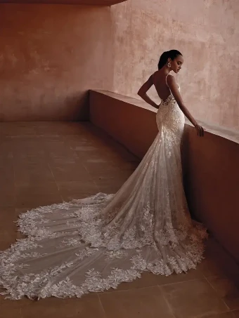 Pronovias Style #Seychelles #6 Off White/Nude/Light Beige thumbnail