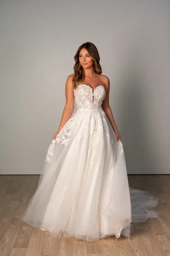 Stella York Style #SY8166 #8 Ivory/Biscotti thumbnail