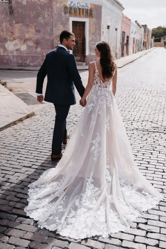 Allure Bridals Style #9956 #1 Mocha/Champagne/Ivory/Nude thumbnail