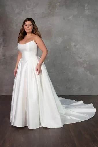 Essense of Australia Style #D4265-WITH APPLIQUES #2 Ivory thumbnail