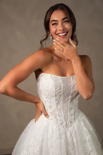 Essense of Australia Style #D4553 (lined & beaded) #6 Ivory thumbnail