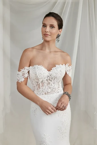 Justin Alexander Style #ELYANA #2 Ivory/Ivory thumbnail