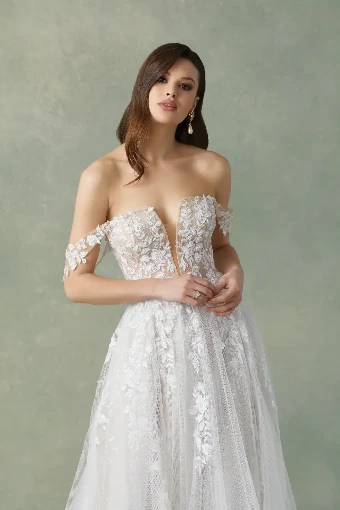 Justin Alexander Style #FABIOLA #1 Pink Champ/Ivory/Nude thumbnail