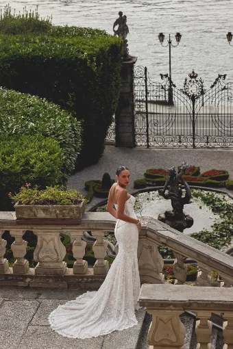 Justin Alexander Style #Keeley Skirt #4 Sand/Ivory thumbnail