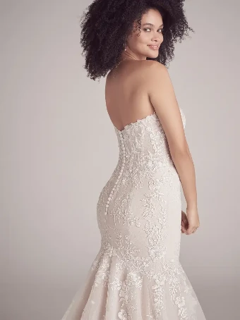 Maggie Sottero Style #LENNON #2 Ivory/Pewter Accent over Blush (gown with Natural Illusion) thumbnail
