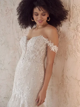 Maggie Sottero Style #LENNON #1 Ivory/Pewter Accent over Blush (gown with Natural Illusion) thumbnail