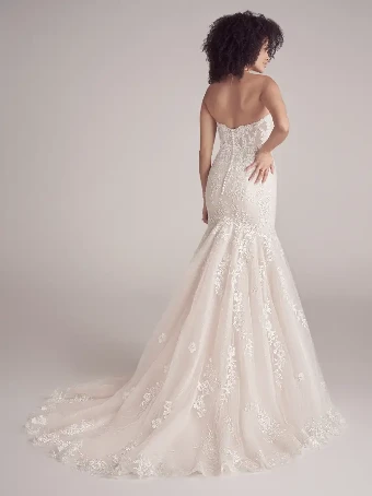 Maggie Sottero Style #LENNON #3 Ivory/Pewter Accent over Blush (gown with Natural Illusion) thumbnail