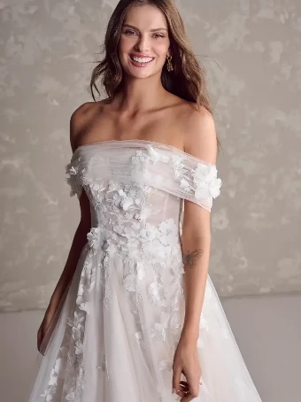 Maggie Sottero Style #LAILA (24MS223A01) #1 Ivory over Soft Blush (gown with Natural Illusion) thumbnail