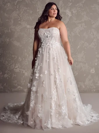 Maggie Sottero Style #LAILA (24MS223A01) #3 Ivory over Soft Blush (gown with Natural Illusion) thumbnail