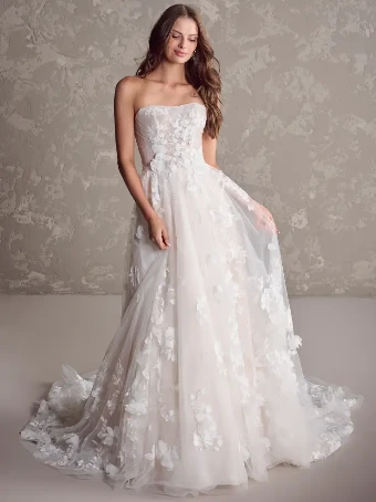 Maggie Sottero Style #LAILA (24MS223A01) #2 Ivory over Soft Blush (gown with Natural Illusion) thumbnail