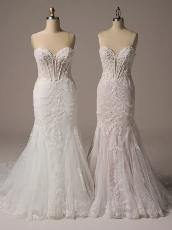 Maggie Sottero Style #BENJIE ROYALE #2 Ivory over Blush (gown with Light Nude Illusion) thumbnail