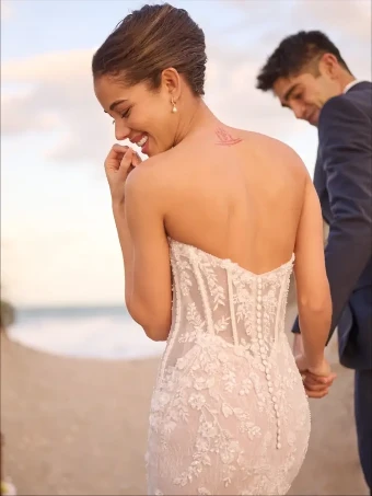 Maggie Sottero Style #BENJIE ROYALE #9 Ivory over Blush (gown with Light Nude Illusion) thumbnail