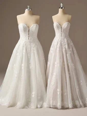 Maggie Sottero Style #JENNIFER #6 default Ivory over Blush (gown with Ivory Illusion) thumbnail