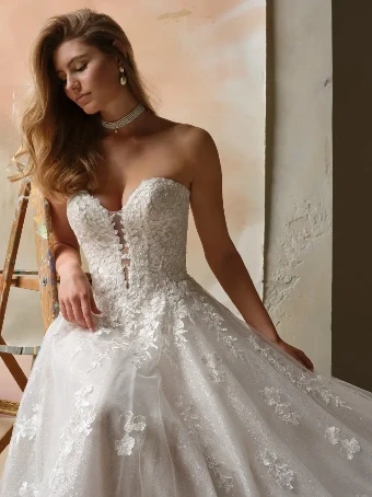 Maggie Sottero Style #JENNIFER #1 Ivory over Blush (gown with Ivory Illusion) thumbnail