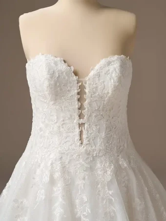 Maggie Sottero Style #JENNIFER #5 Ivory over Blush (gown with Ivory Illusion) thumbnail