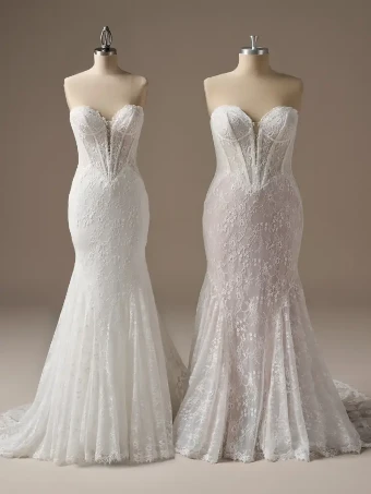Maggie Sottero Style #BELLEVUE #1 All Ivory (gown with Ivory Illusion) thumbnail