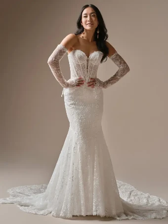 Maggie Sottero Style #BELLEVUE #0 default All Ivory (gown with Ivory Illusion) thumbnail