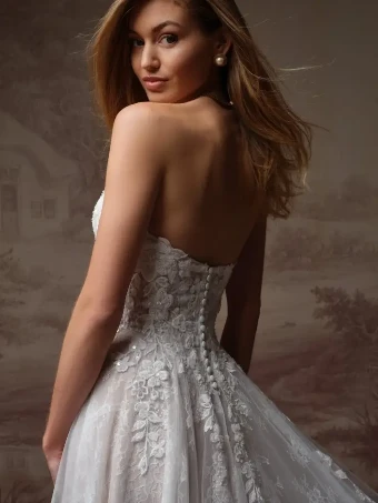 Maggie Sottero Style #HADLEY #3 default Ivory over Blush (gown with Ivory Illusion) thumbnail