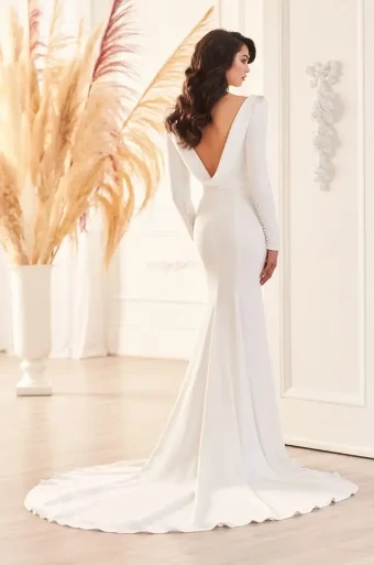 Paloma Blanca Style #4950-without pleats #1 Natural thumbnail