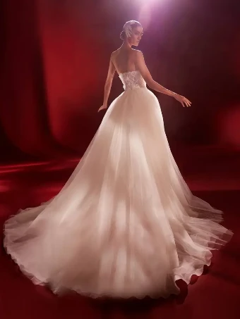 Pronovias Style #YOSHIDA+OVERSKIRT #1 default Off White/Nude thumbnail