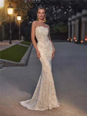 Pronovias Style #GERAMY #1 Off White/Peach thumbnail