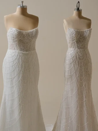 Sottero and Midgley Style #CONSTANCE #3 Ivory/Silver Accent over Soft Nude (gown with Natural Illusion) thumbnail
