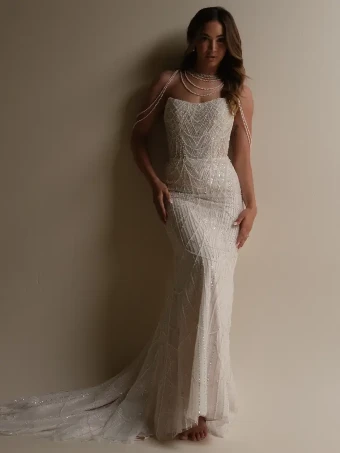 Sottero and Midgley Style #CONSTANCE #0 default Ivory/Silver Accent over Soft Nude (gown with Natural Illusion) thumbnail