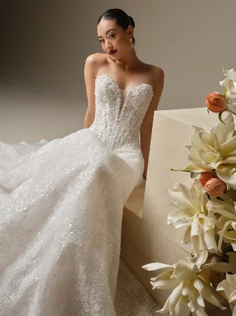 Sottero and Midgley Style #ANGELICA #3 Ivory over Soft Blush (gown with Ivory illusion) thumbnail