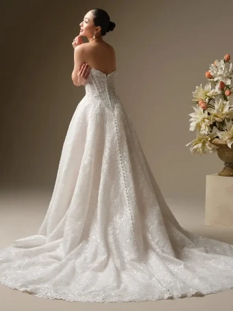 Sottero and Midgley Style #ANGELICA #2 Ivory over Soft Blush (gown with Ivory illusion) thumbnail