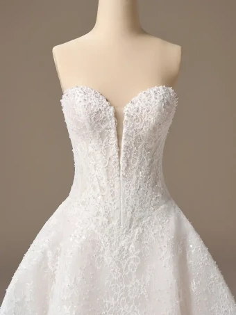 Sottero and Midgley Style #ANGELICA #9 Ivory over Soft Blush (gown with Ivory illusion) thumbnail