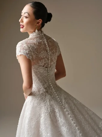 Sottero and Midgley Style #ANGELICA #7 Ivory over Soft Blush (gown with Ivory illusion) thumbnail