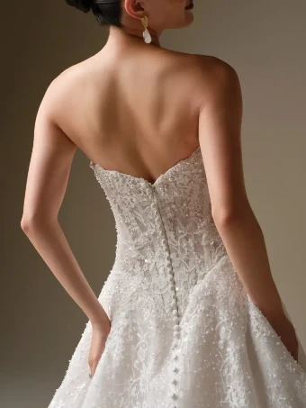 Sottero and Midgley Style #ANGELICA #5 Ivory over Soft Blush (gown with Ivory illusion) thumbnail