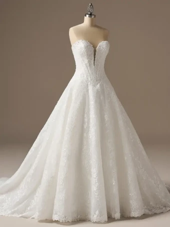 Sottero and Midgley Style #ANGELICA #12 default Ivory over Soft Blush (gown with Ivory illusion) thumbnail