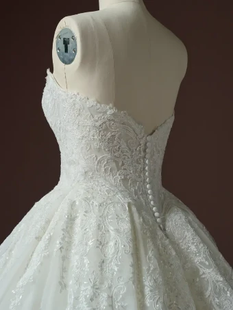 Sottero and Midgley Style #YESENIA #7 Ivory over Soft Blush (gown with Ivory illusion) thumbnail
