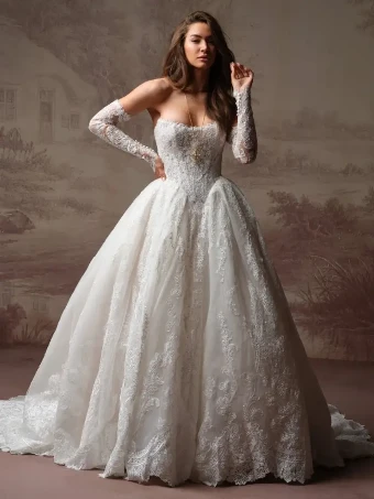 Sottero and Midgley Style #YESENIA #2 Ivory over Soft Blush (gown with Ivory illusion) thumbnail