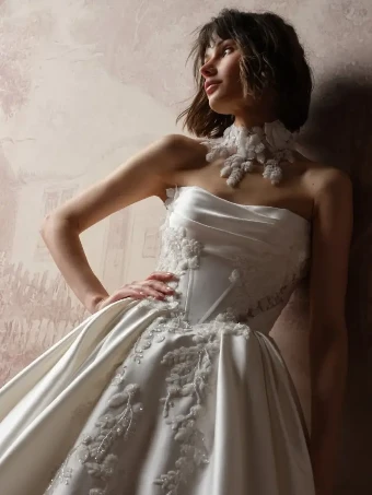 Sottero and Midgley Style #BURKE LANE #2 All Ivory (gown with Ivory Illusion) thumbnail