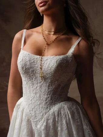 Maggie Sottero Style #IVANDRA #3 Ivory over Soft Blush (gown with Ivory illusion) thumbnail