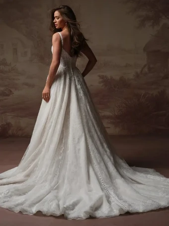Maggie Sottero Style #IVANDRA #4 default Ivory over Soft Blush (gown with Ivory illusion) thumbnail
