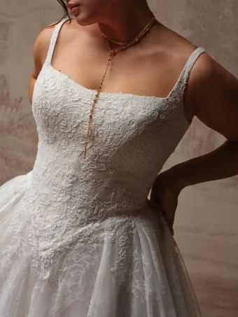 Maggie Sottero Style #IVANDRA #1 Ivory over Soft Blush (gown with Ivory illusion) thumbnail