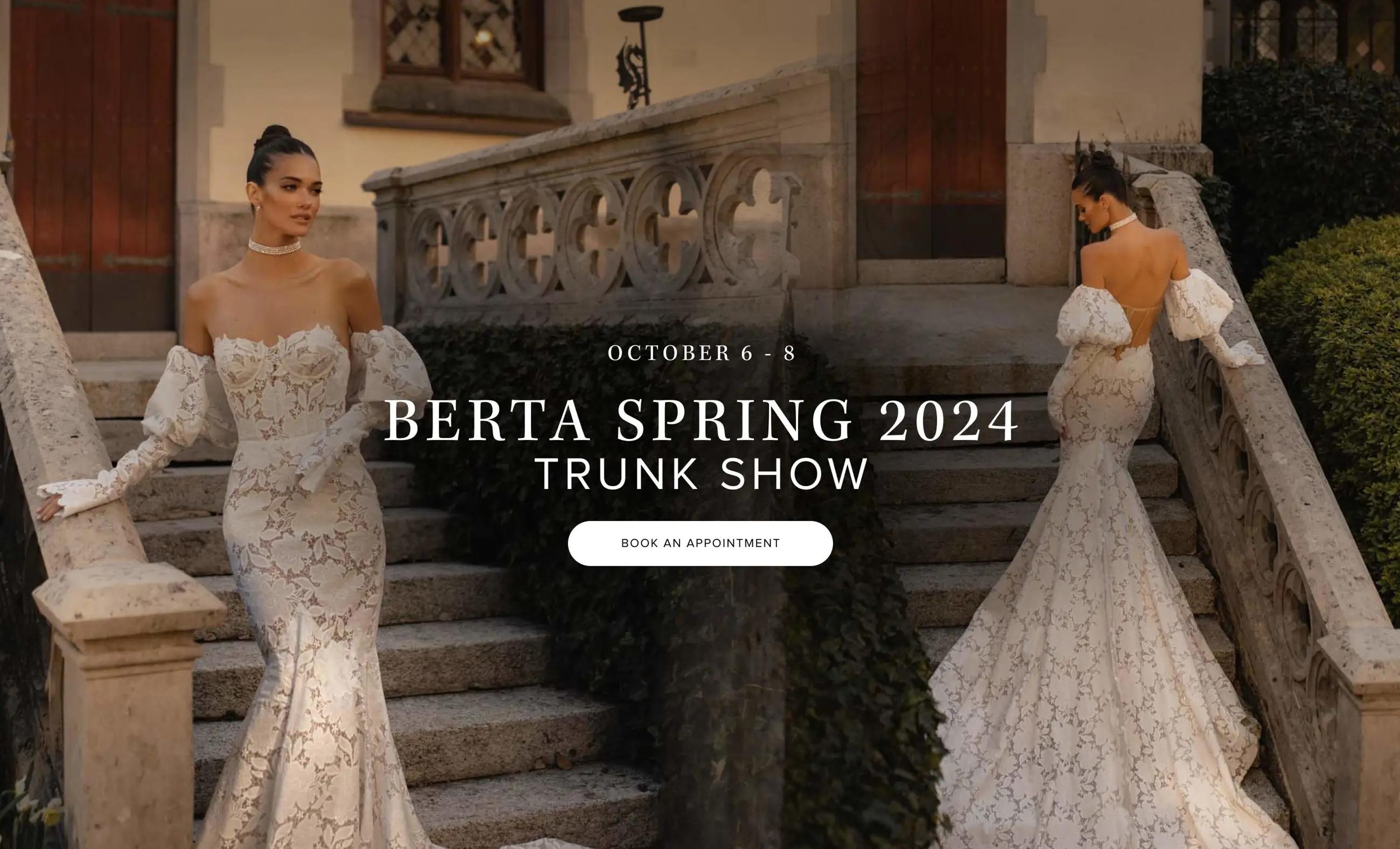 Berta Spring Trunk Show banner
