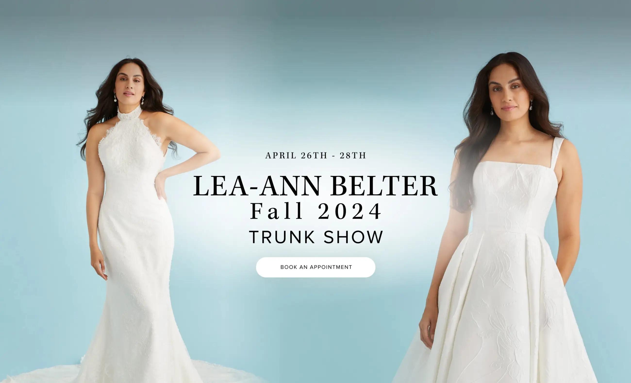 Lea-Ann Belter Fall 2024 Trunk Show Banner Desktop