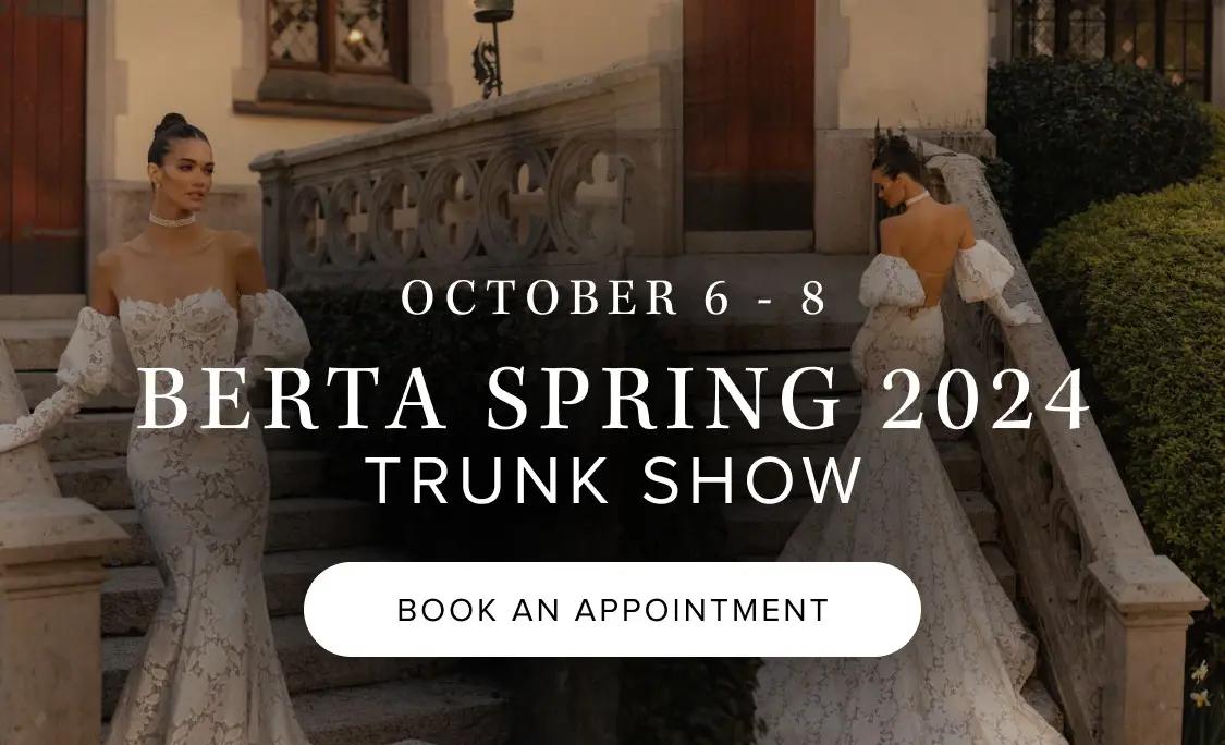 Berta Spring Trunk Show banner mobile